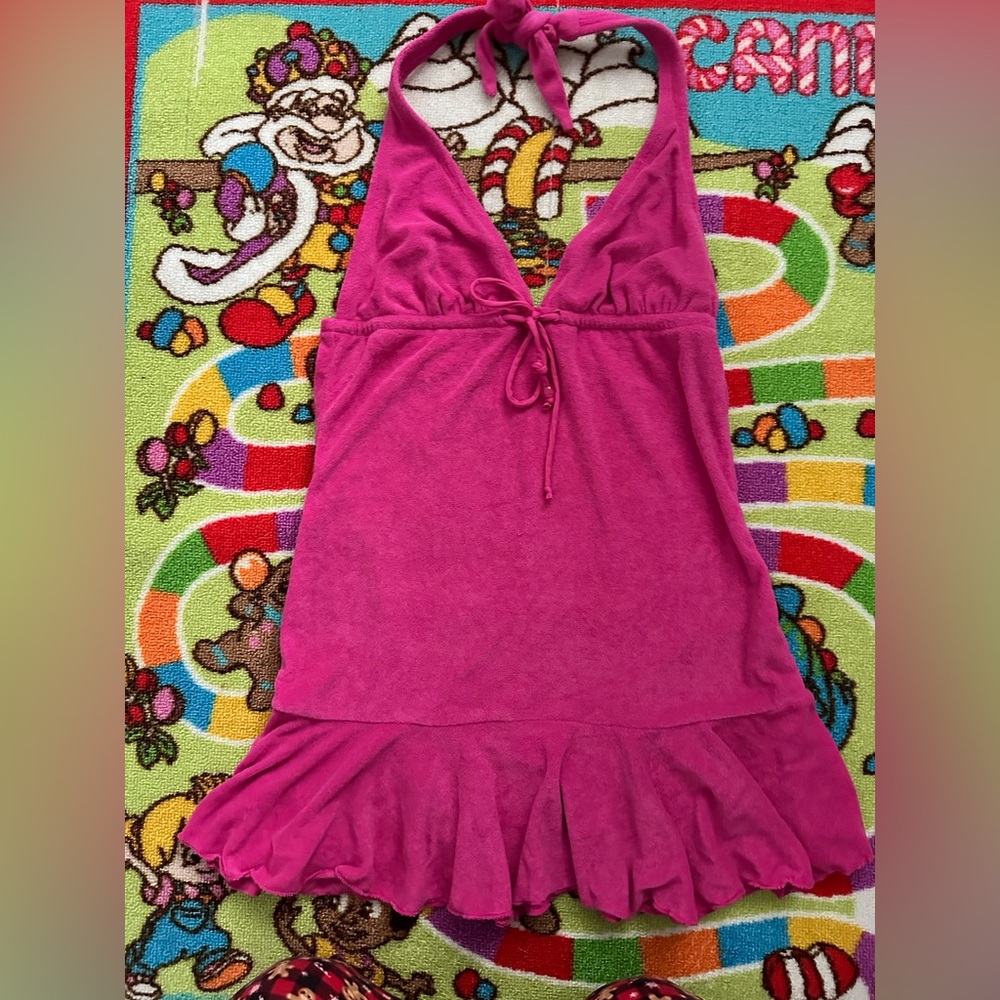 COPY -  🎀 Pink terry bathing suit 👙 cover up